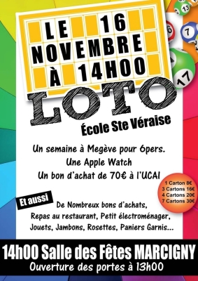 Loto école Sainte Véraise