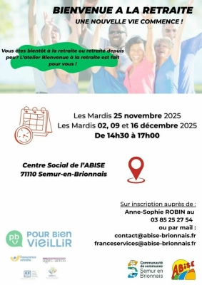 Atelier Bienvenue à la retraite