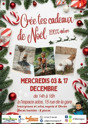 Atelier Créatif Cadeau Noêl avec INFO JEUNES