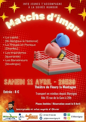 Sortie culturelle Matchs d'impro avec INFO JEUNES