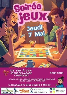 Soirée Jeux à la gare - Marcigny