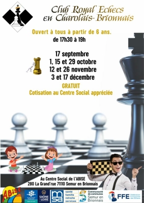 Venez jouer aux échecs.