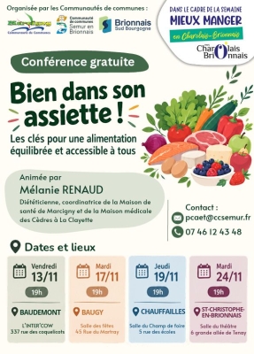 Conférences "Bien dans son assiette !"