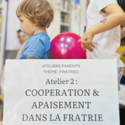 Ateliers coopération et apaisement dans la fratrie