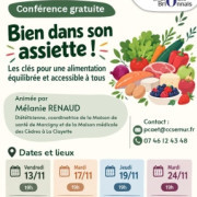 Conférences "Bien dans son assiette !"