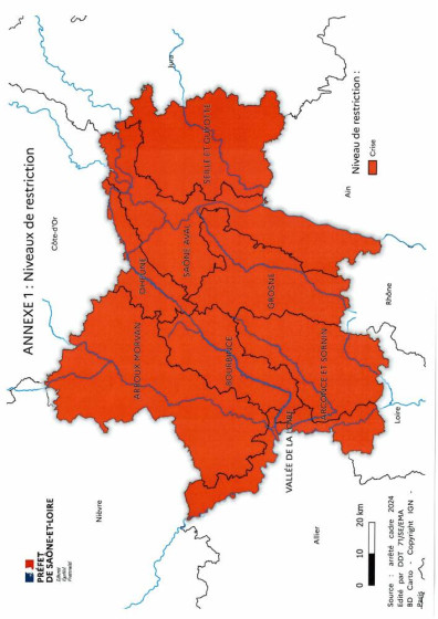Restriction d'eau