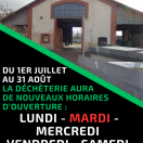 Horaires d'été déchèterie