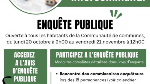 Avis d'enquête publique PLUI
