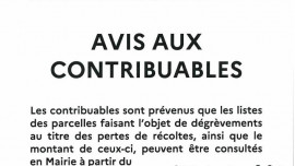 Dégrèvement d'impôts directs